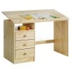 Kinderschreibtisch KEVIN Neigungsverstellbar Natur