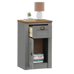 Nachttisch BOLTON Mit 1 Schublade, Kiefer In Grau/braun -Möbel Verkauf 80166 2