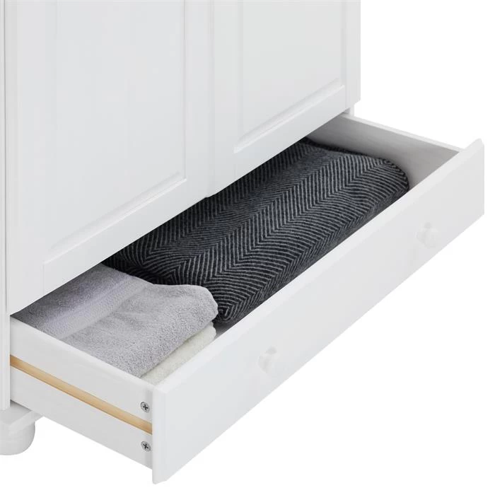 Kleiderschrank BERGEN Mit 2 Türen, Kiefer Weiß 4 Kleiderschrank BERGEN Mit 2 Türen, Kiefer Weiß – Bild 4