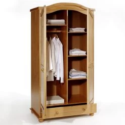 Kleiderschrank BERGEN Mit 2 Türen, Kiefer Honigfarben 6 Kleiderschrank BERGEN Mit 2 Türen, Kiefer Honigfarben -Möbel Verkauf 8072 2