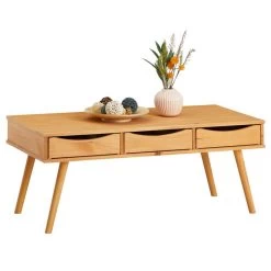 Couchtisch JULIE In Braun, Kiefer Massiv