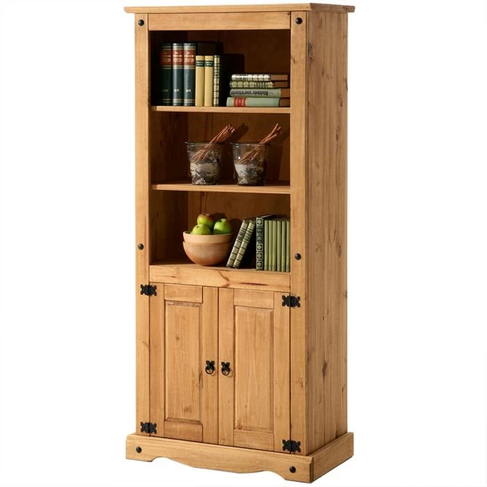 Bücherregal, Kiefer Massiv, Mexiko 1 Bücherregal, Kiefer Massiv, Mexiko