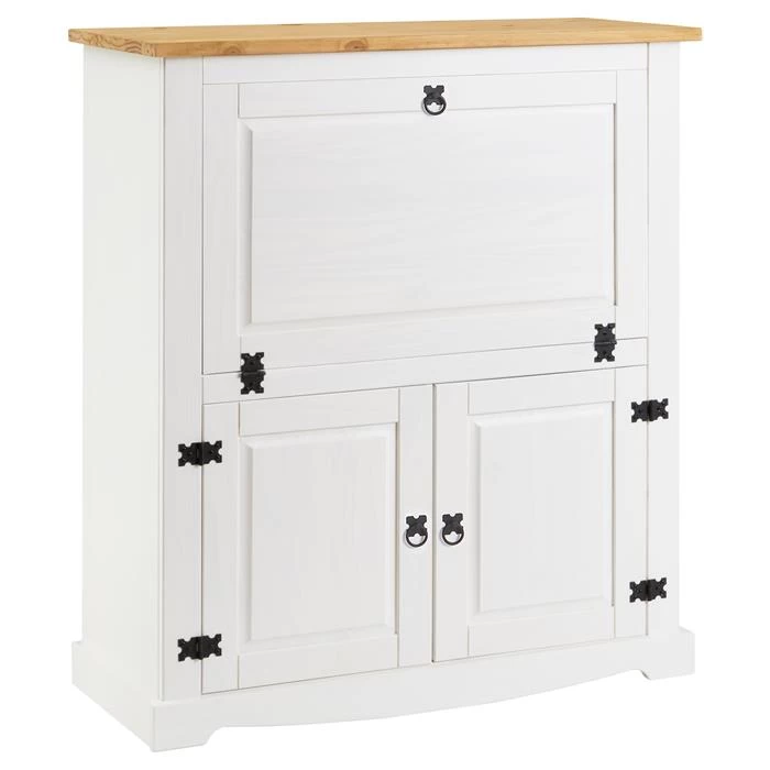 Weinschrank TEQUILA, Kiefer Massiv Weiß/braun, Mexiko Möbel 1 Weinschrank TEQUILA, Kiefer Massiv Weiß/braun, Mexiko Möbel