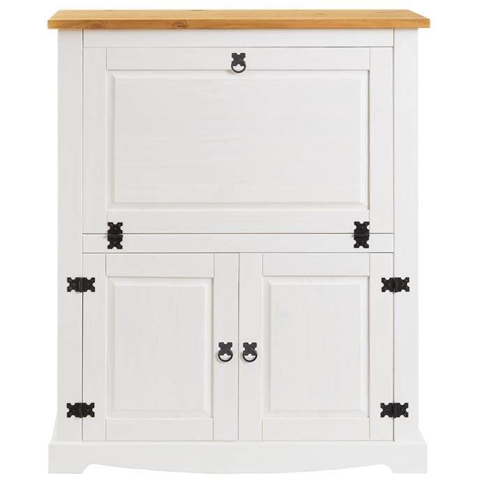 Weinschrank TEQUILA, Kiefer Massiv Weiß/braun, Mexiko Möbel 2 Weinschrank TEQUILA, Kiefer Massiv Weiß/braun, Mexiko Möbel – Bild 2