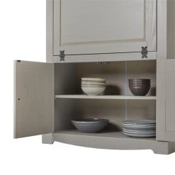 Weinschrank TEQUILA, Kiefer Massiv Grau/braun, Mexiko -Möbel Verkauf 81267 6