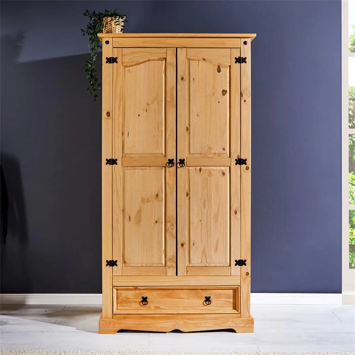 Kleiderschrank TEQUILA, Kiefer Massiv, Mexiko 3 Kleiderschrank TEQUILA, Kiefer Massiv, Mexiko – Bild 3