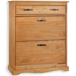 Schuhkipper SANTIAGO, Kiefer Massiv Gebeizt