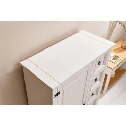 Brotschrank TEQUILA, Massive Kiefer Weiß, Mexiko 9 Brotschrank TEQUILA, Massive Kiefer Weiß, Mexiko -Möbel Verkauf 81409 A3