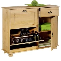 Schuhschrank COLMAR, Kiefer Gebeizt 5 Schuhschrank COLMAR, Kiefer Gebeizt -Möbel Verkauf 8317 1 N1