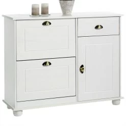 Schuhschrank COLMAR, Kiefer In Weiß