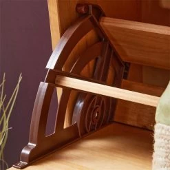 Schuhschrank BASIL Mit 3 Kipper In Braun, Kiefer Massiv -Möbel Verkauf 84003 A0 5N