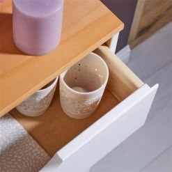 Schuhkipper BASIL Mit 2 Kipper In Weiß/braun, Kiefer Massiv -Möbel Verkauf 84009 A0 5N