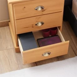 Nachttisch PARIS Mit 3 Schubladen, In Braun -Möbel Verkauf 84148 AC4