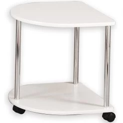 Beistelltisch FELINA Mit Rollen In Weiß