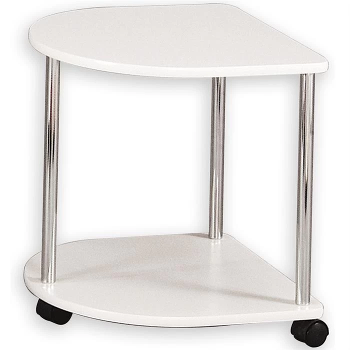 Beistelltisch FELINA Mit Rollen In Weiß 1 Beistelltisch FELINA Mit Rollen In Weiß
