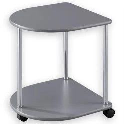 Beistelltisch FELINA Mit Rollen Grau