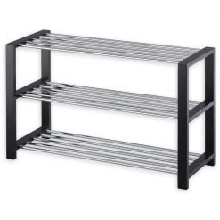 Schuhregal ARINA 3 Böden Schwarz