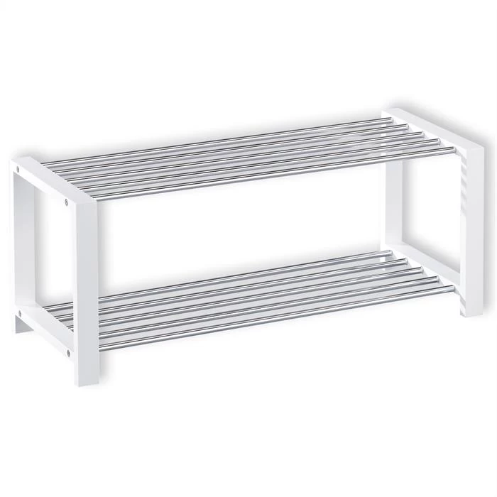 Schuhregal ARINA 2 Böden Weiß 1 Schuhregal ARINA 2 Böden Weiß