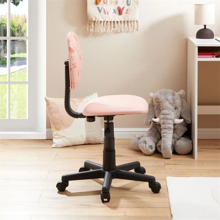 Drehstuhl ALPACA Für Kinder, Höhenverstellbar, Kunstleder In Pink 2 Drehstuhl ALPACA Für Kinder, Höhenverstellbar, Kunstleder In Pink – Bild 2