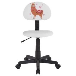 Drehstuhl ALPACA Für Kinder, Höhenverstellbar, Kunstleder In Weiß -Möbel Verkauf 93417 3