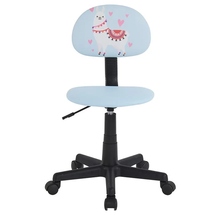 Drehstuhl ALPACA Für Kinder, Höhenverstellbar, Kunstleder In Hellblau 4 Drehstuhl ALPACA Für Kinder, Höhenverstellbar, Kunstleder In Hellblau – Bild 4