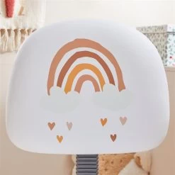 Kinderdrehstuhl RAINBOW Höhenverstellbar, Kunstleder In Weiß -Möbel Verkauf 93516 AC4