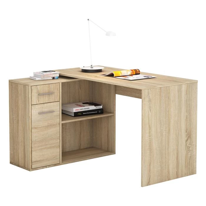 Eckschreibtisch LENA Mit Regal In Sonoma Eiche 2 Eckschreibtisch LENA Mit Regal In Sonoma Eiche – Bild 2