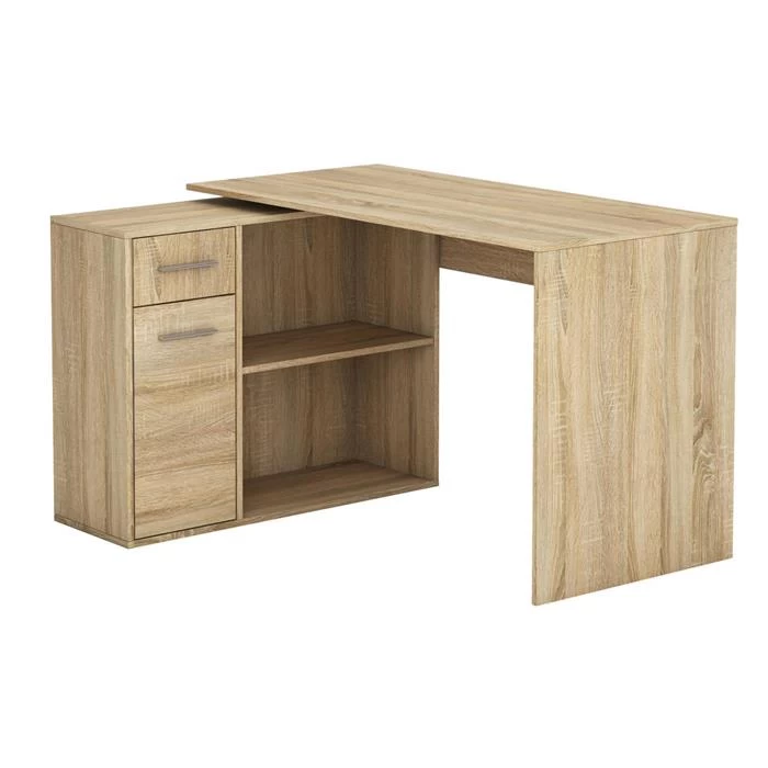 Eckschreibtisch LENA Mit Regal In Sonoma Eiche 1 Eckschreibtisch LENA Mit Regal In Sonoma Eiche