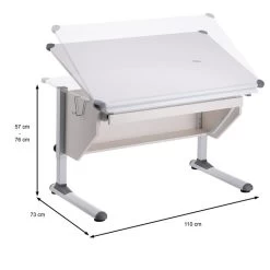 Kinderschreibtisch PHILIPP Neigbar Und Höhenverstellbar, Weiß 11 Kinderschreibtisch PHILIPP Neigbar Und Höhenverstellbar, Weiß -Möbel Verkauf 93687 4