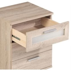 Nachttisch MARY Sonoma Eiche Mit 3 Schubladen -Möbel Verkauf 93757 2