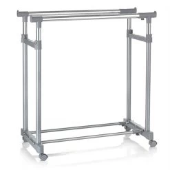 Garderobenwagen CASA In Grau, 2 Kleiderstangen 6 Garderobenwagen CASA In Grau, 2 Kleiderstangen -Möbel Verkauf 93938 2