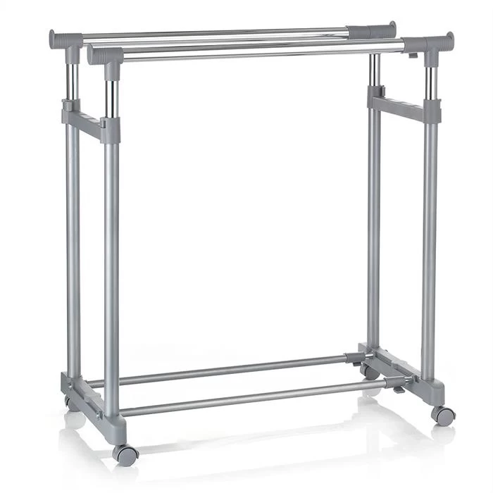 Garderobenwagen CASA In Grau, 2 Kleiderstangen 3 Garderobenwagen CASA In Grau, 2 Kleiderstangen – Bild 3