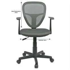 Kinderdrehstuhl STUDIO In Grau Mit Armlehnen 9 Kinderdrehstuhl STUDIO In Grau Mit Armlehnen -Möbel Verkauf 93964 4