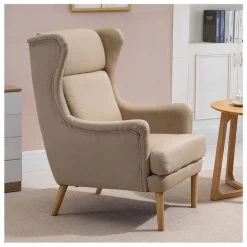 Ohrensessel GRONINGEN In Beige, Stoffbezug 10 Ohrensessel GRONINGEN In Beige, Stoffbezug -Möbel Verkauf 93997 4