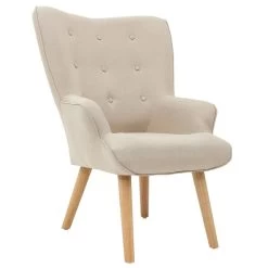 Polstersessel AMSTERDAM Stoffbezug In Beige