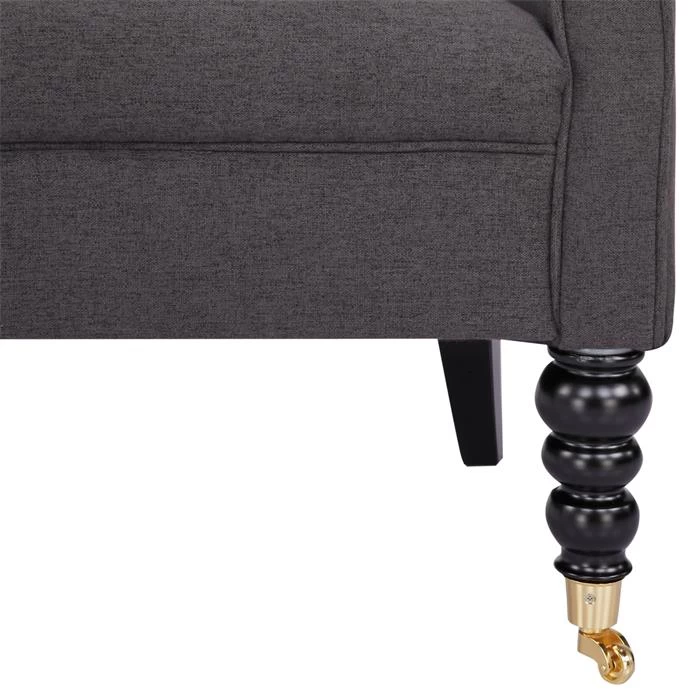 Polstersessel ARJANA Stoffbezug In Dunkelgrau 3 Polstersessel ARJANA Stoffbezug In Dunkelgrau – Bild 3