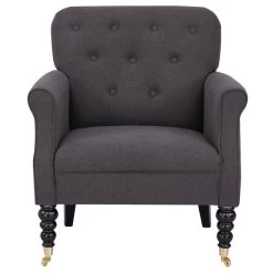 Polstersessel ARJANA Stoffbezug In Dunkelgrau 10 Polstersessel ARJANA Stoffbezug In Dunkelgrau -Möbel Verkauf 94009 4