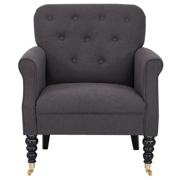 Polstersessel ARJANA Stoffbezug In Dunkelgrau 5 Polstersessel ARJANA Stoffbezug In Dunkelgrau – Bild 5