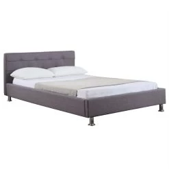 Polsterbett LAREDO 120x200 Cm, Stoff In Grau