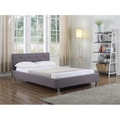 Polsterbett LAREDO 120x200 Cm, Stoff In Grau -Möbel Verkauf 94068 2