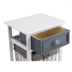 Nachttisch FLORENZ Weiß Mit 1 Schublade 7 Nachttisch FLORENZ Weiß Mit 1 Schublade -Möbel Verkauf 94103 3