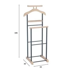 Herrendiener MEDINA In Sonoma Eiche/schwarz -Möbel Verkauf 94132 2