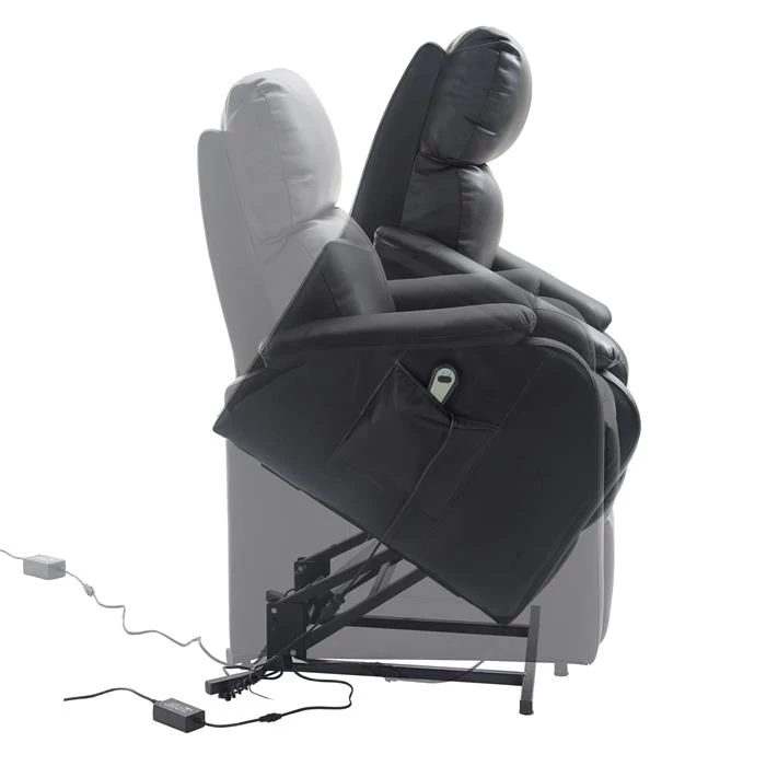 Fernsehsessel SENIOR Mit Aufstehfunktion In Schwarz 4 Fernsehsessel SENIOR Mit Aufstehfunktion In Schwarz – Bild 4