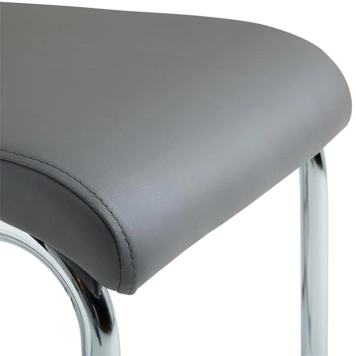 4er Esszimmerstuhl Set LOANO In Dunkelgrau 5 4er Esszimmerstuhl Set LOANO In Dunkelgrau – Bild 5