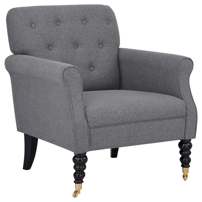 Polstersessel ARJANA Stoffbezug In Grau 1 Polstersessel ARJANA Stoffbezug In Grau