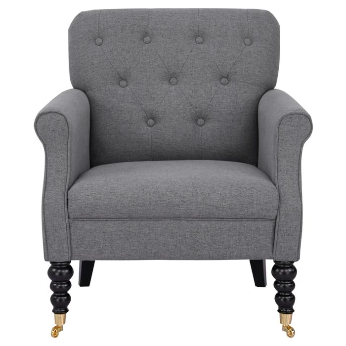 Polstersessel ARJANA Stoffbezug In Grau 5 Polstersessel ARJANA Stoffbezug In Grau – Bild 5