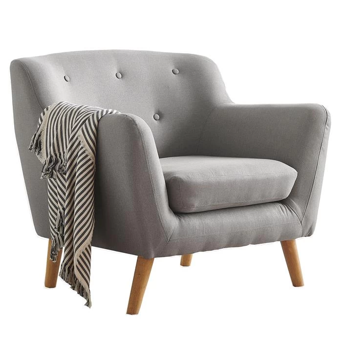 Sessel CESENA In Grau, Stoffbezug 1 Sessel CESENA In Grau, Stoffbezug