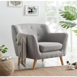 Sessel CESENA In Grau, Stoffbezug 7 Sessel CESENA In Grau, Stoffbezug -Möbel Verkauf 94275 2