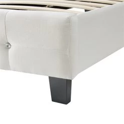 Polsterbett DELAWARE 90x200 Cm, Inkl. Lattenrost In Weiß 9 Polsterbett DELAWARE 90x200 Cm, Inkl. Lattenrost In Weiß -Möbel Verkauf 94349 4