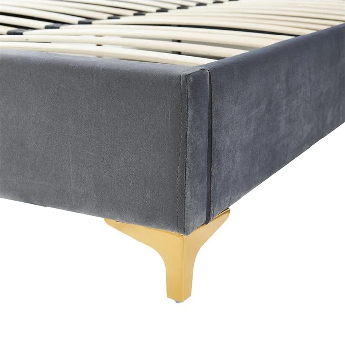 Polsterbett GLAMOUR 140x200 Cm Im Barock-Stil, In Grau 5 Polsterbett GLAMOUR 140x200 Cm Im Barock-Stil, In Grau – Bild 5